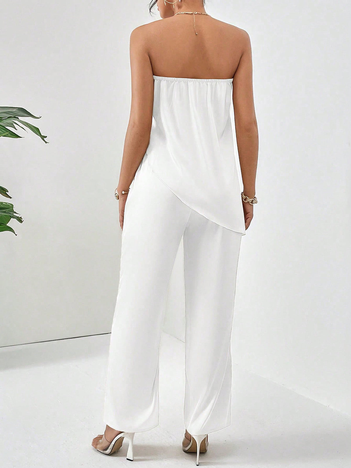 Cojunto Lous Top & Calças Pernas Largas - Tiffani Moda Feminina