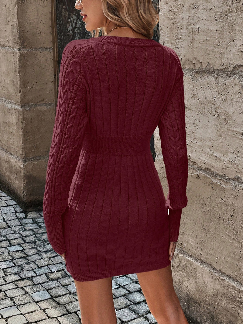 Vestido Essence De Tricô Casual - Tiffani Moda Feminina