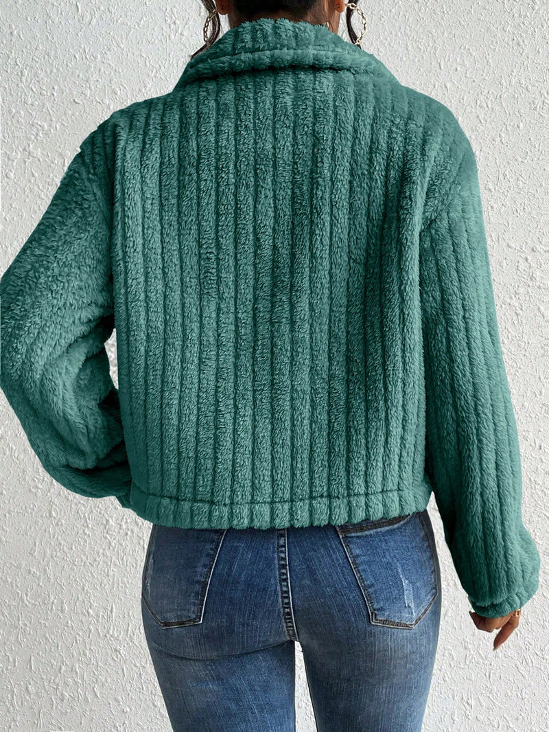Jaqueta Monier de Pelúcia - Tiffani Moda Feminina