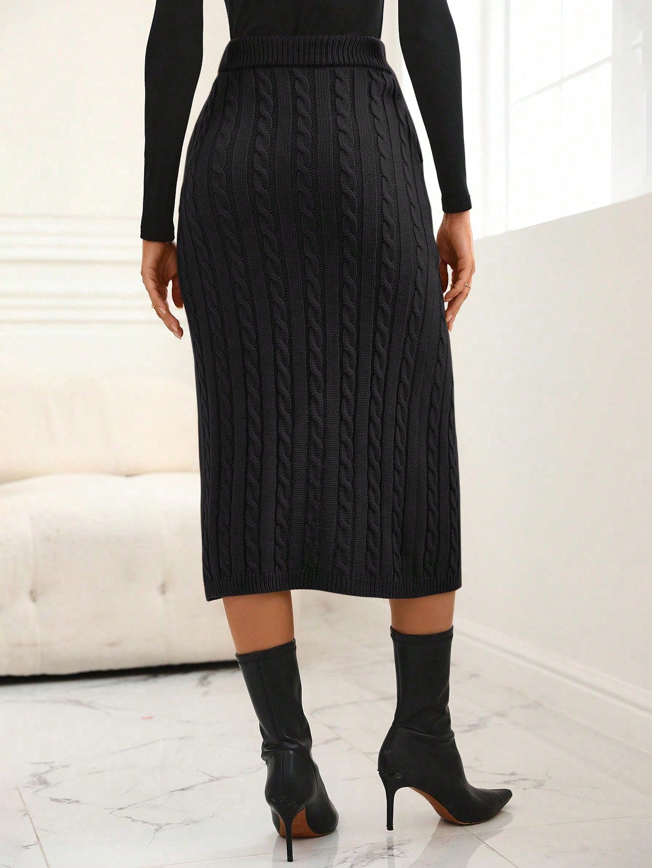 Saia de Malha Clasi Monaa - Tiffani Moda Feminina