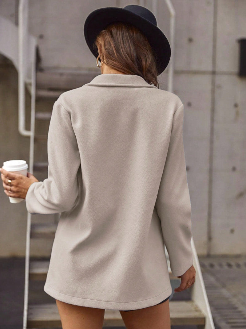 Sobretudos Francy Gola Lapela Trespassado - Tiffani Moda Feminina
