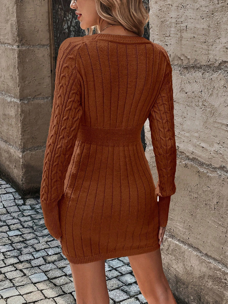 Vestido Essence De Tricô Casual - Tiffani Moda Feminina