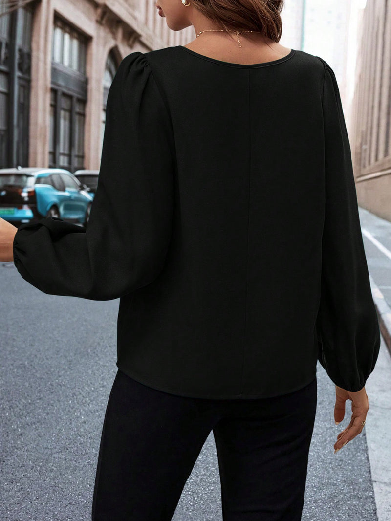 Blusa Versátil Keyhole - Tiffani Moda Feminina