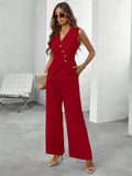Conjunto Colete Blazer & Calças Wide leg - Tiffani Moda Feminina