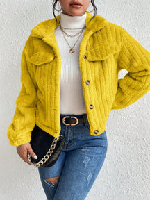 Jaqueta Monier de Pelúcia - Tiffani Moda Feminina