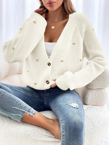 Cardigã Corações de Inverno - Tiffani Moda Feminina