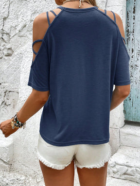 Camiseta Casual Chic De Alça - Tiffani Moda Feminina