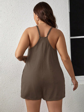 Jardineira Alegria Plus-Size - Tiffani Moda Feminina