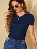 Blusa Pérolas Com manga bufante - Tiffani Moda Feminina