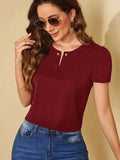 Blusa Pérolas Com manga bufante - Tiffani Moda Feminina