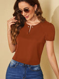 Blusa Pérolas Com manga bufante - Tiffani Moda Feminina