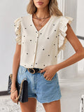 Camisa Clasi Fernanda Mangas com Babados - Tiffani Moda Feminina