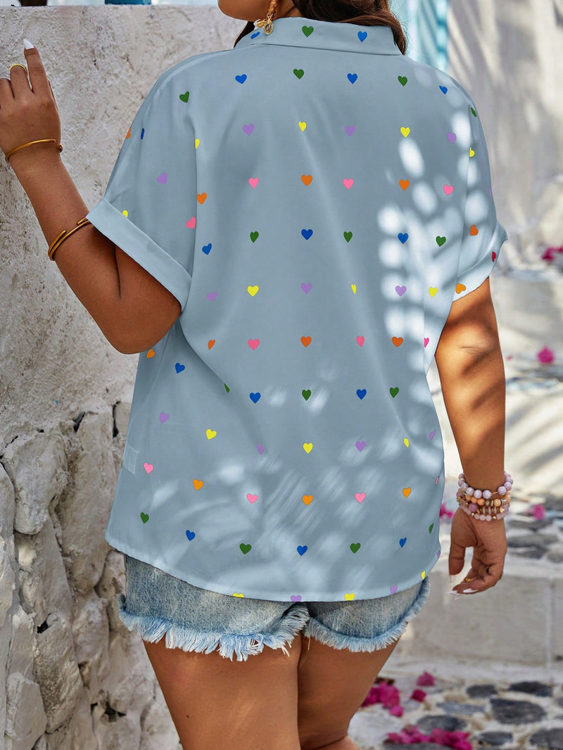 Camisa Corações Encantados - Tiffani Moda Feminina
