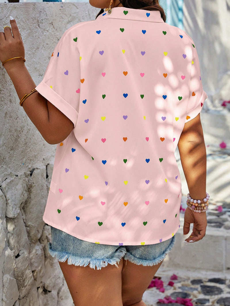 Camisa Corações Encantados - Tiffani Moda Feminina