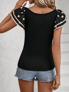 Camiseta Classi Manga De Borboleta - Tiffani Moda Feminina