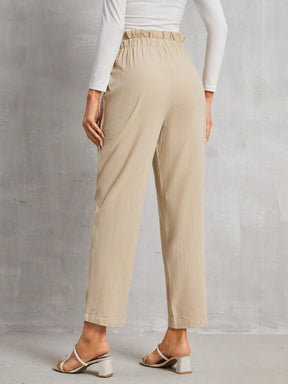 Calça Alfaiataria Francy Plissado Cintura Alta - Tiffani Moda Feminina
