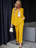 Blazer & calças Larissa com Botão Frontal - Tiffani Moda Feminina