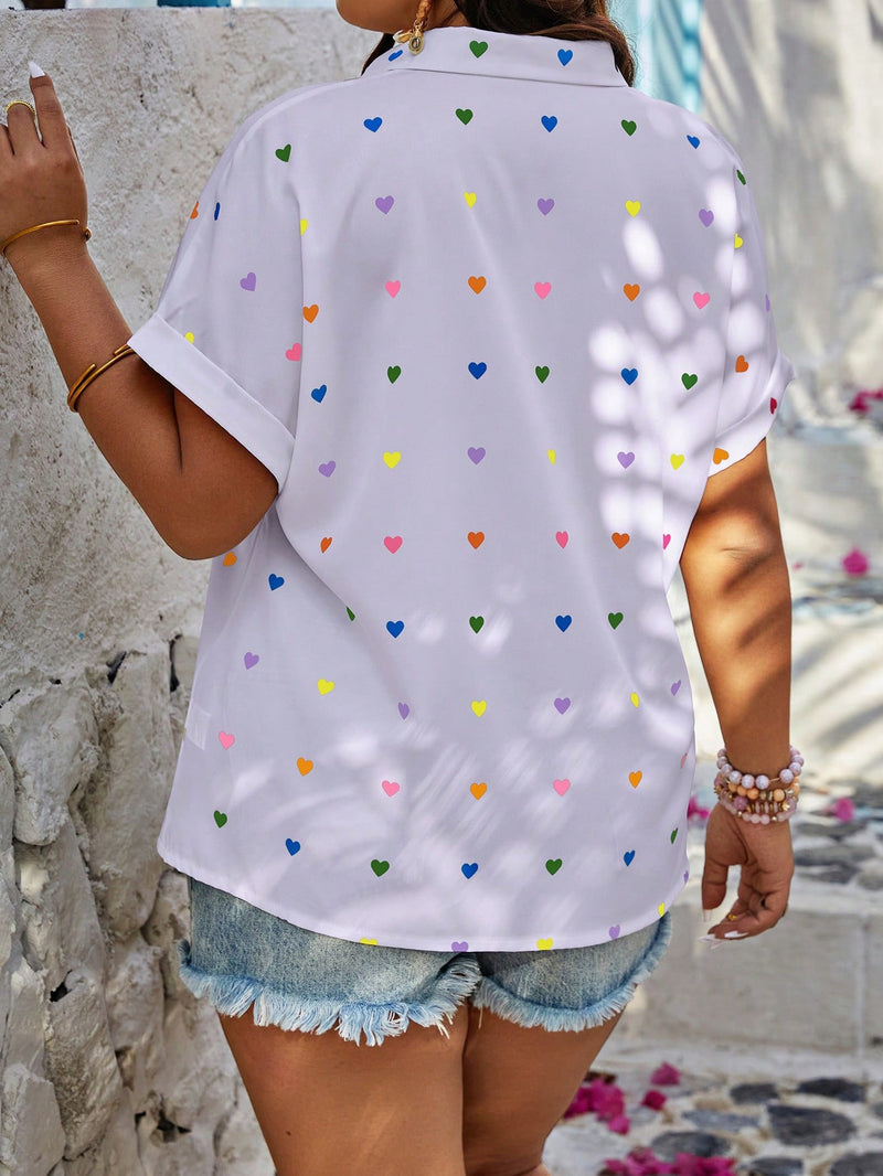 Camisa Corações Encantados - Tiffani Moda Feminina