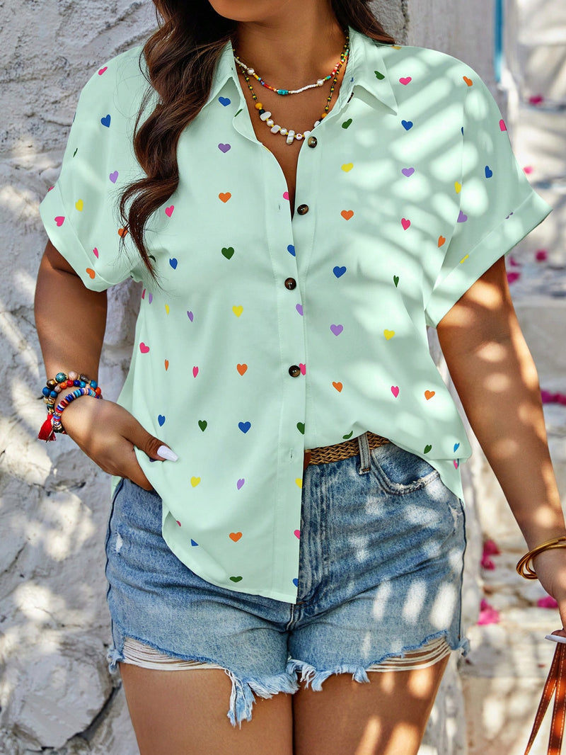 Camisa Corações Encantados - Tiffani Moda Feminina