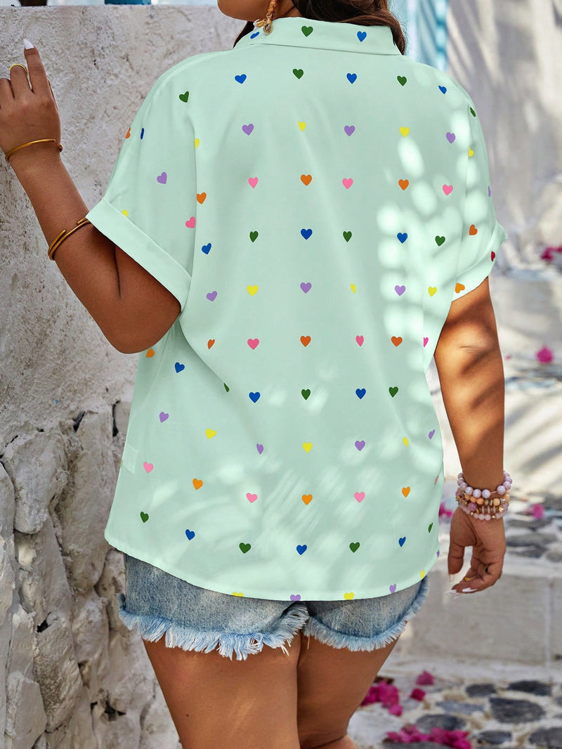 Camisa Corações Encantados - Tiffani Moda Feminina