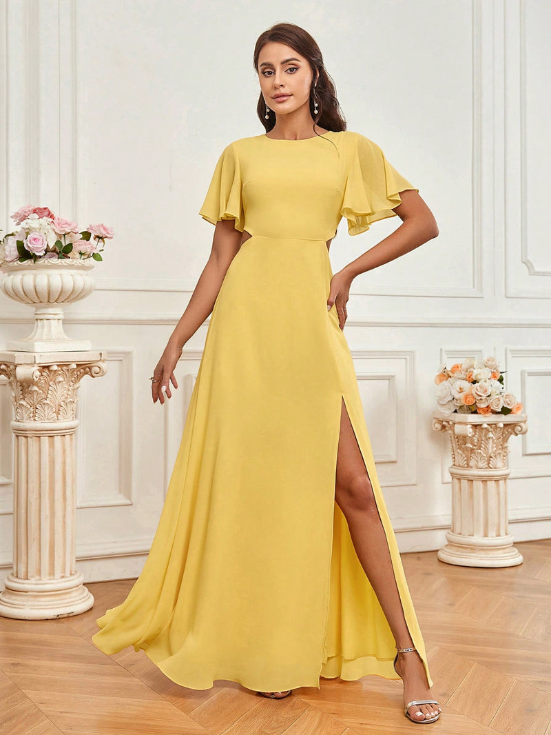 Vestido Bellyen Manga De Borboleta - Tiffani Moda Feminina