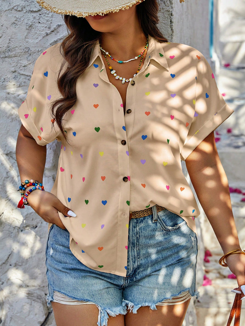 Camisa Corações Encantados - Tiffani Moda Feminina