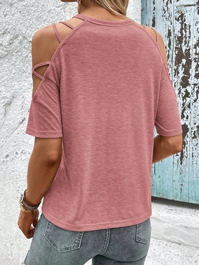Camiseta Casual Chic De Alça - Tiffani Moda Feminina