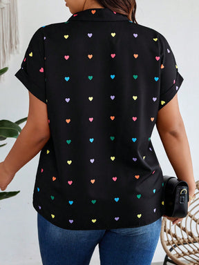 Camisa Corações Encantados - Tiffani Moda Feminina