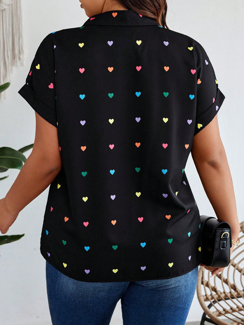 Camisa Corações Encantados - Tiffani Moda Feminina