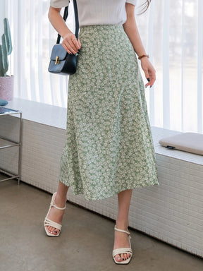 Saia Floral Allover - Tiffani Moda Feminina