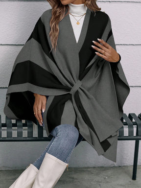 Cardigan Clasi Dois Tons Manga De Asa De Morcego