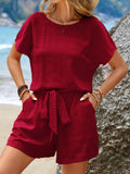 Conjunto Primavera Blusa & Shorts de cintura