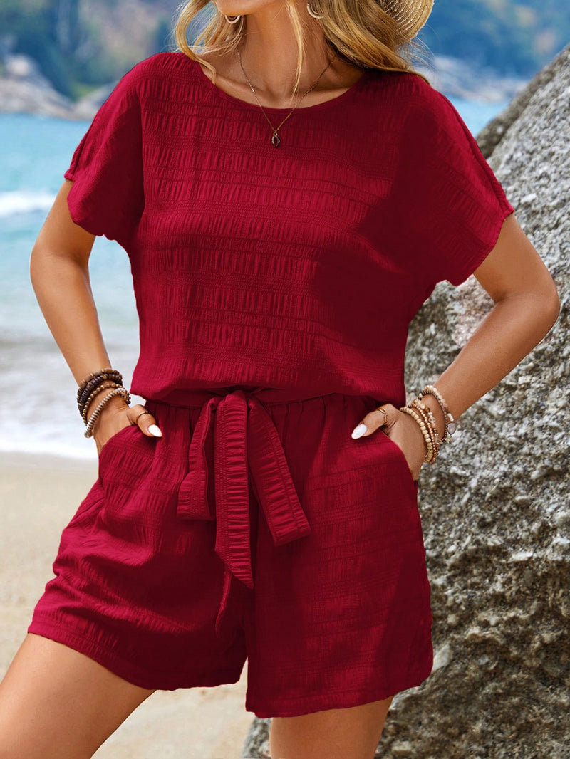 Conjunto Primavera Blusa & Shorts de cintura