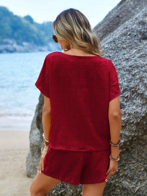 Conjunto Primavera Blusa & Shorts de cintura