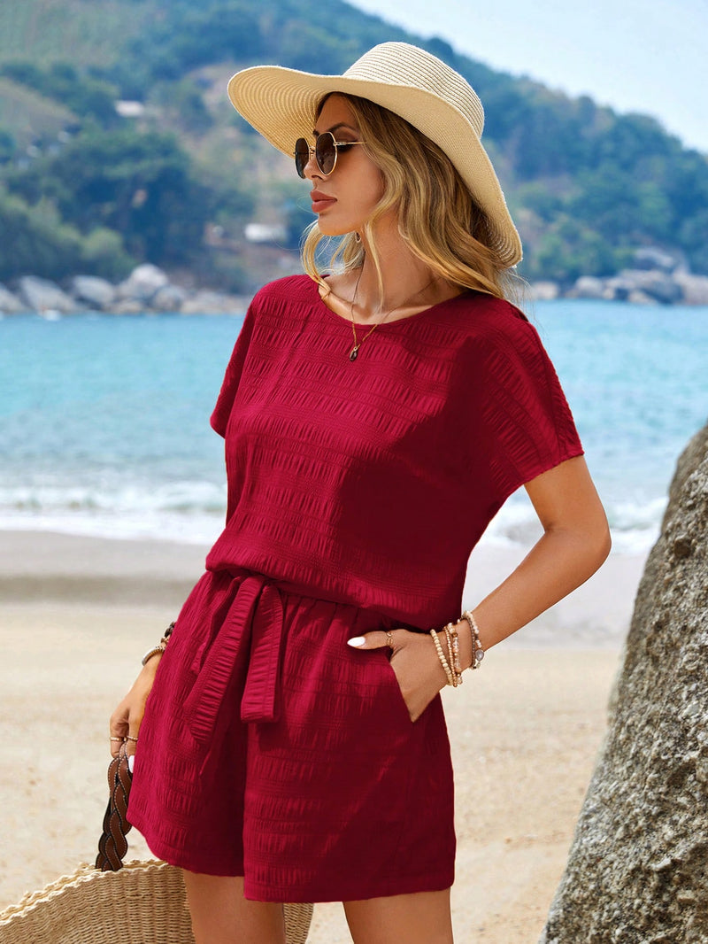 Conjunto Primavera Blusa & Shorts de cintura