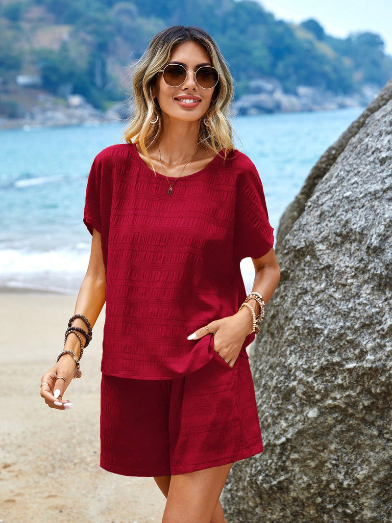 Conjunto Primavera Blusa & Shorts de cintura