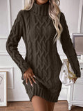Vestido De Tricô Beatriz Gola Alta