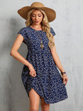 Vestido Bata floral Londres - Tiffani Moda Feminina