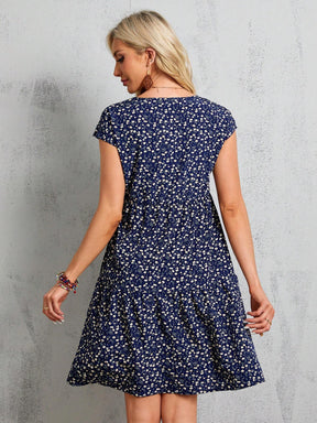 Vestido Bata floral Londres - Tiffani Moda Feminina