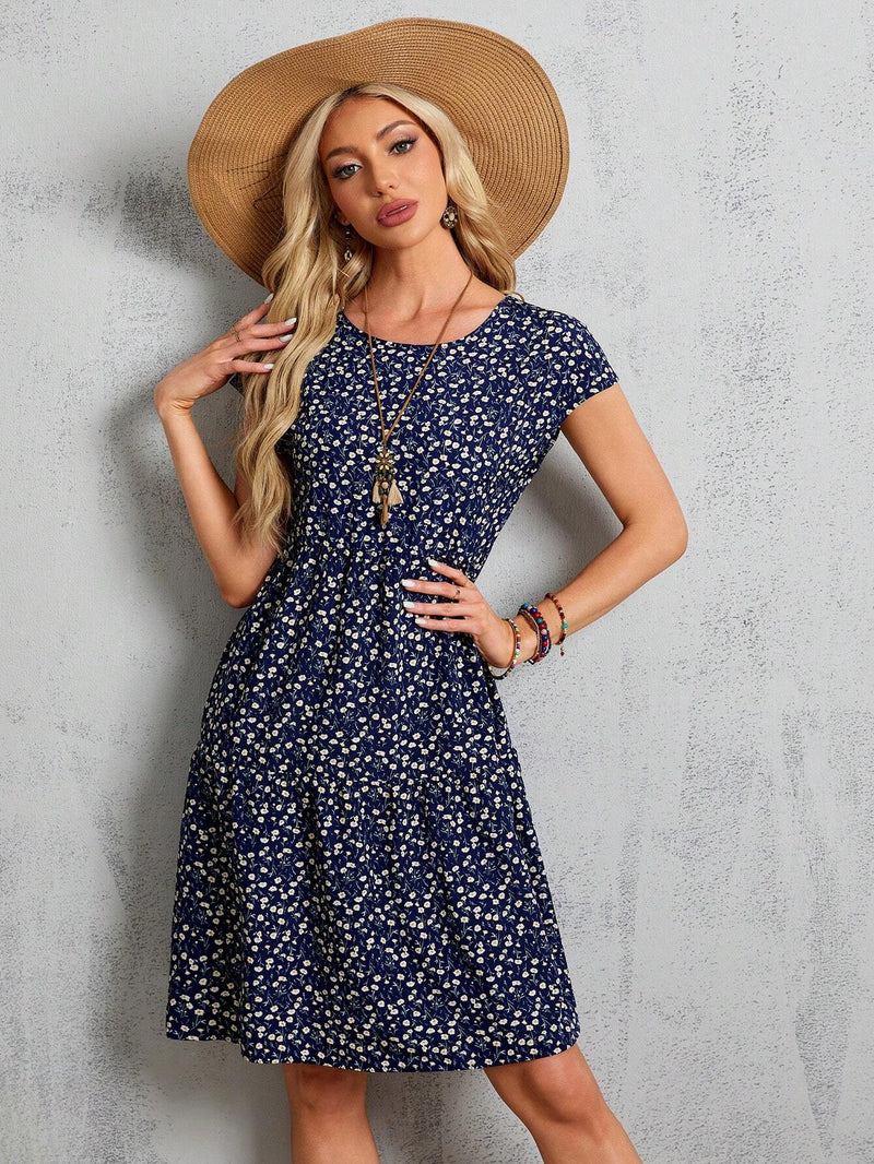 Vestido Bata floral Londres - Tiffani Moda Feminina