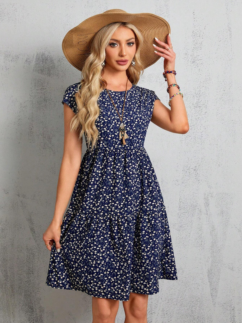 Vestido Bata floral Londres - Tiffani Moda Feminina