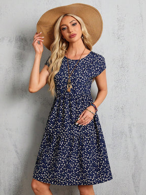 Vestido Bata floral Londres - Tiffani Moda Feminina