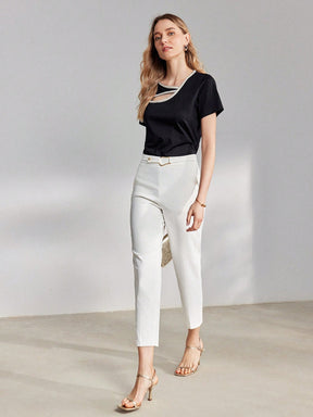 Calça Julya PREMIUM com cinto de fivela