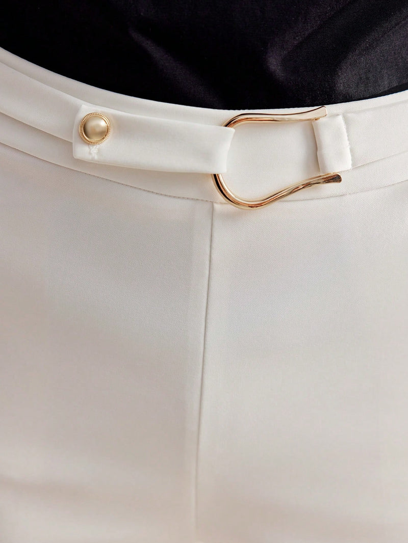 Calça Julya PREMIUM com cinto de fivela