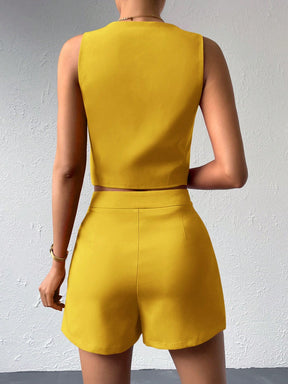 Conjunto Melinna Colete & Shorts