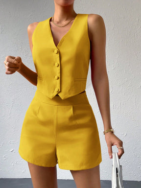 Conjunto Melinna Colete & Shorts