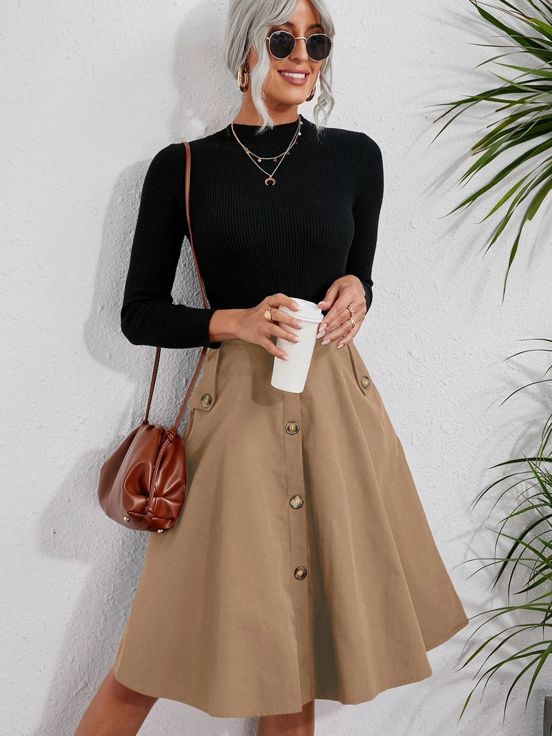 Saia Sofisticação Mid - Tiffani Moda Feminina