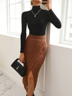 Saia de Malha Clasi Monaa - Tiffani Moda Feminina