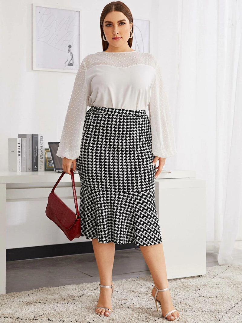 Saia Lunna Clasi Xadrez - Tiffani Moda Feminina