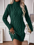 Vestido De Tricô Beatriz Gola Alta